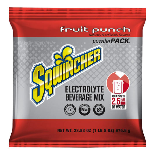 Kent Precision Foods Sqwincher Powder Pack Fruit Punch Electrolyte Replenishment Drink Mix 159016042, Pack of 1
