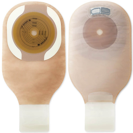Ostomy Pouch Premier™ One-Piece System 12 Inch Length Soft Convex, Trim to Fit Up to 1-1/2 Inch Stoma Drainable - 8578