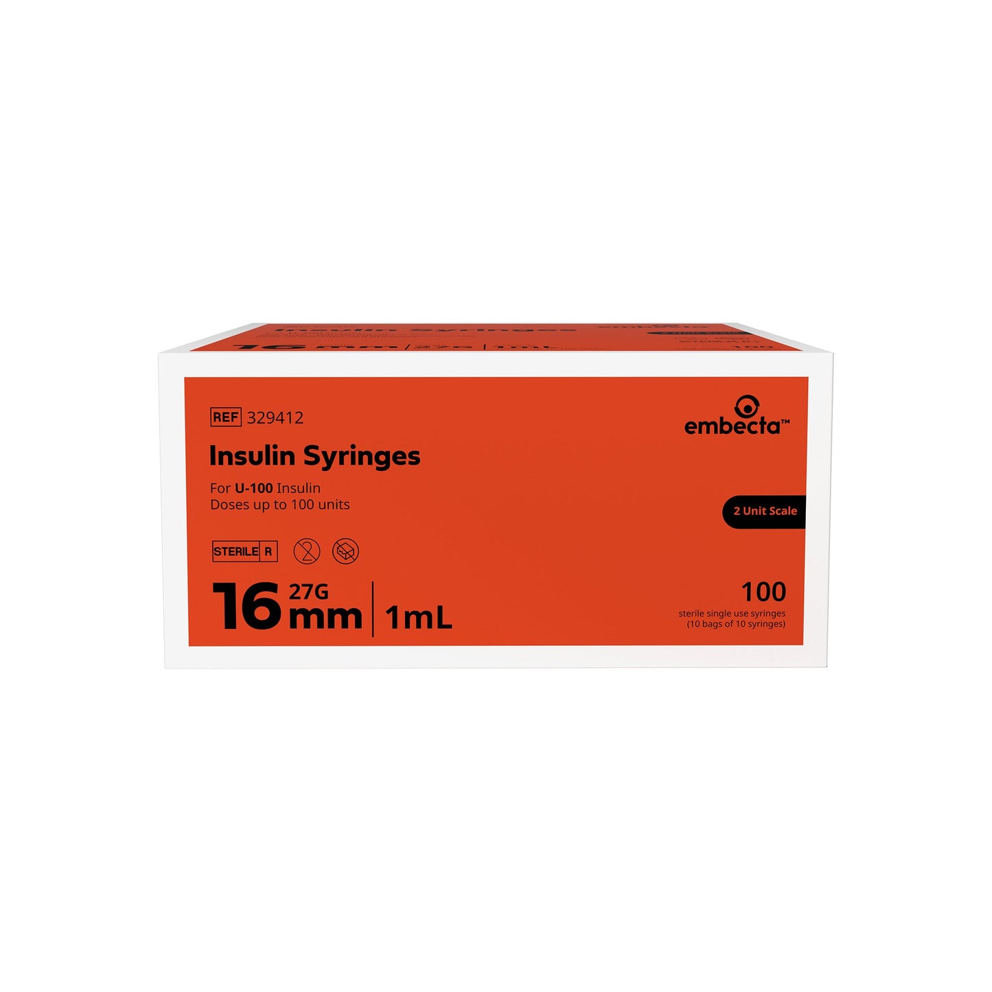 Micro-Fine™ Insulin Syringe with Needle 329412