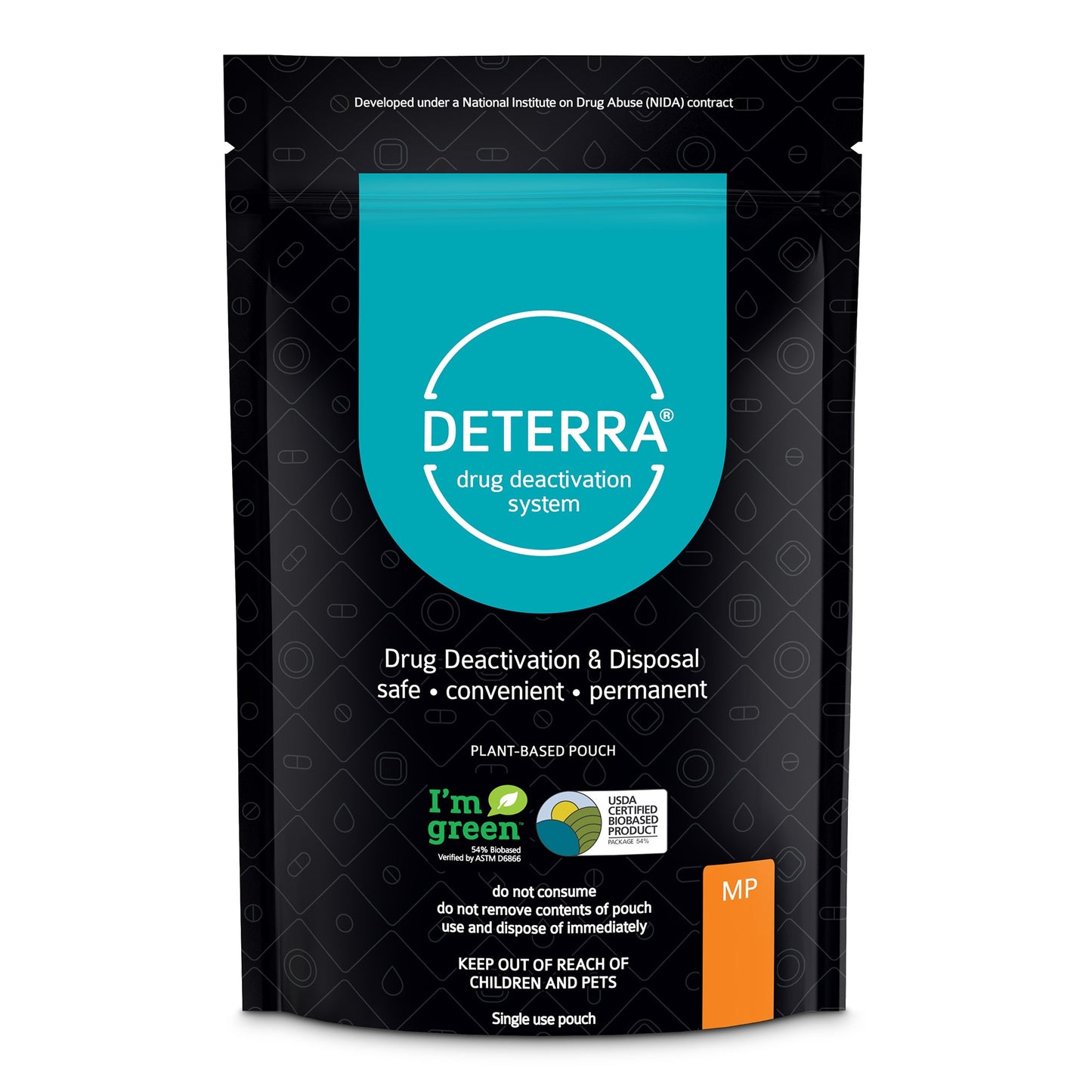 Deterra® Drug Disposal Pouch for Disposal of Pharmaceuticals, Medium 7018-CASE