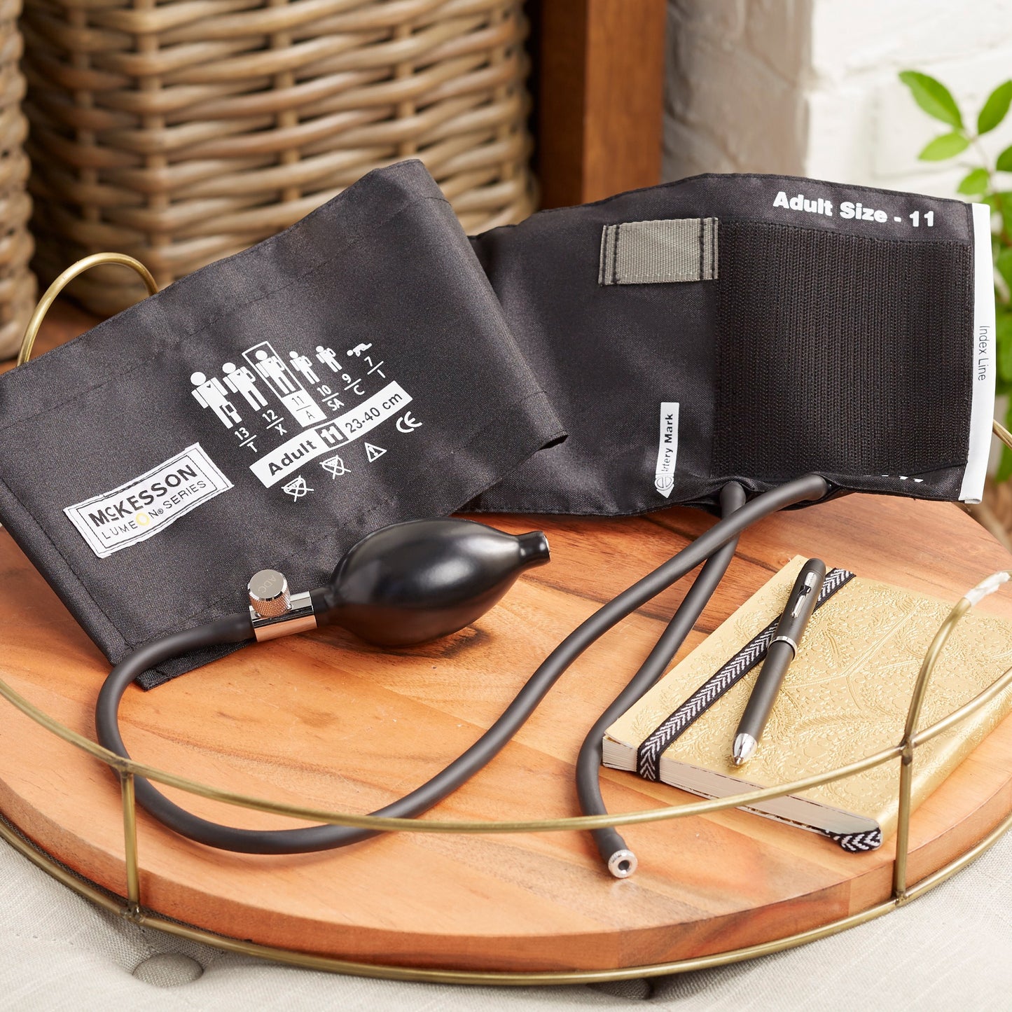 McKesson Lumeon™ Blood Pressure Bulb and Cuff, Medium Cuff, 23 – 40 cm, Adult 01-865-11ABKGM