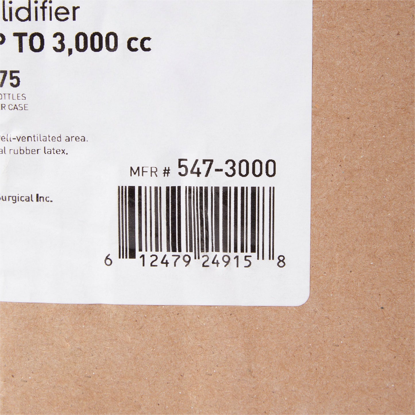 McKesson Fluid Solidifier – Gels up to 3,000 cc – Screw Cap Bottle, 3.1 oz 547-3000