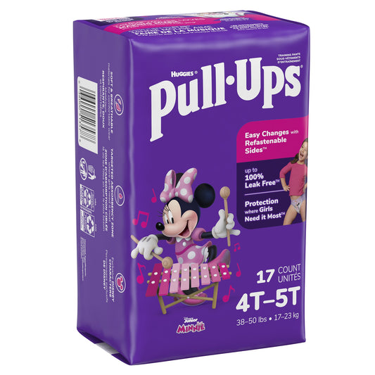 Female Toddler Training Pants Pull-Ups® Size 4T to 5T Disposable Moderate Absorbency - 51357