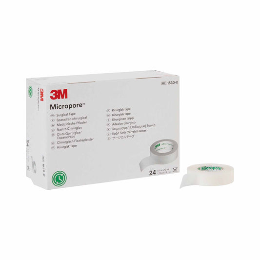 3M™ Micropore™ Paper Medical Tape, 1/2 Inch x 10 Yard, White 1530-0