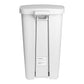 McKesson Waste Can with Step-On Pedal, Plastic, White, 15.16 x 14.76 x 26.57 Inch 16-25266