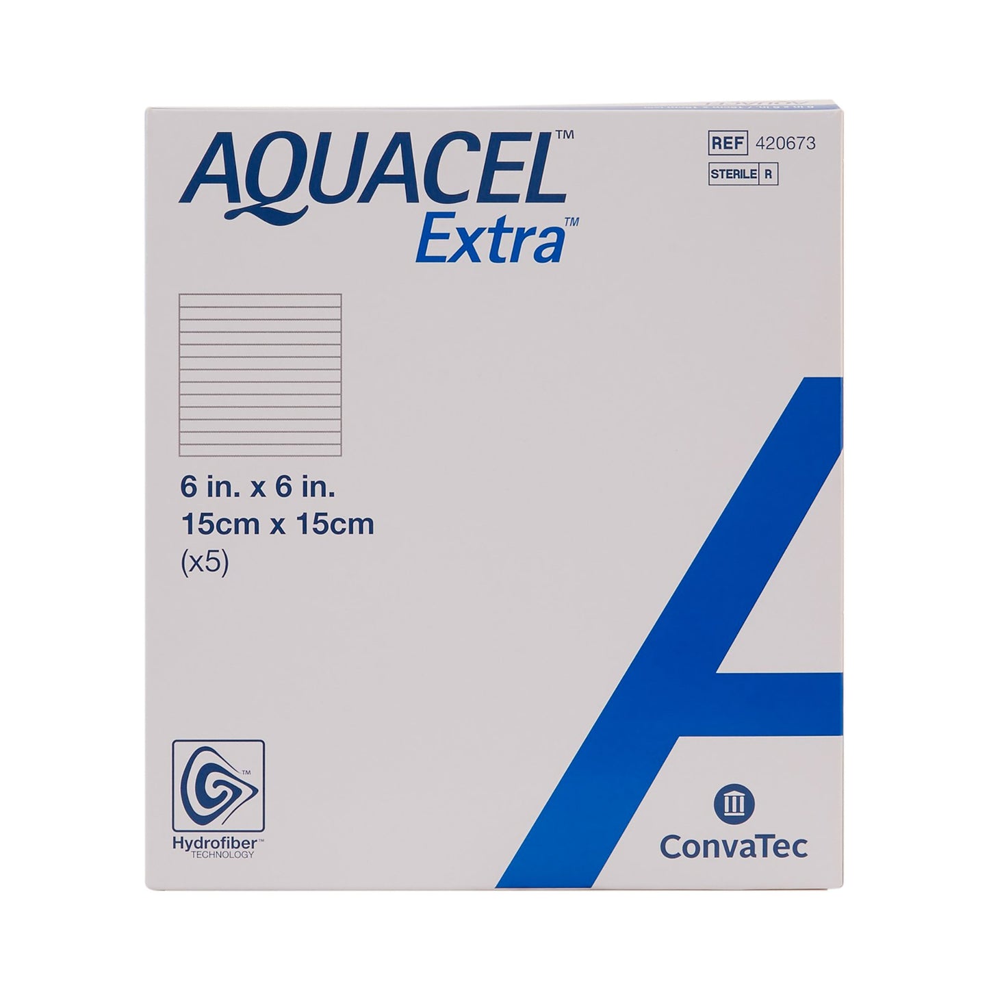 Aquacel® Extra™ Gelling Fiber Wound Dressing, 6 x 6 Inch 420673