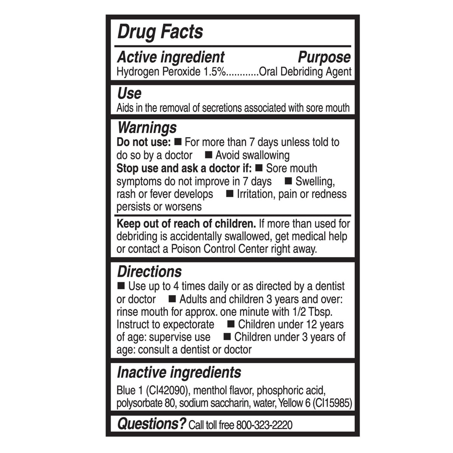 Toothette® Perox-A-Mint® Solution 6065