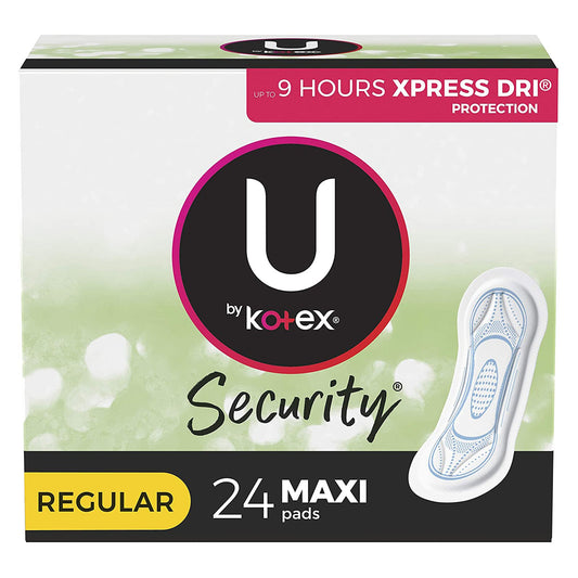 Feminine Pad U by Kotex® Security® Maxi Regular Absorbency - 49061