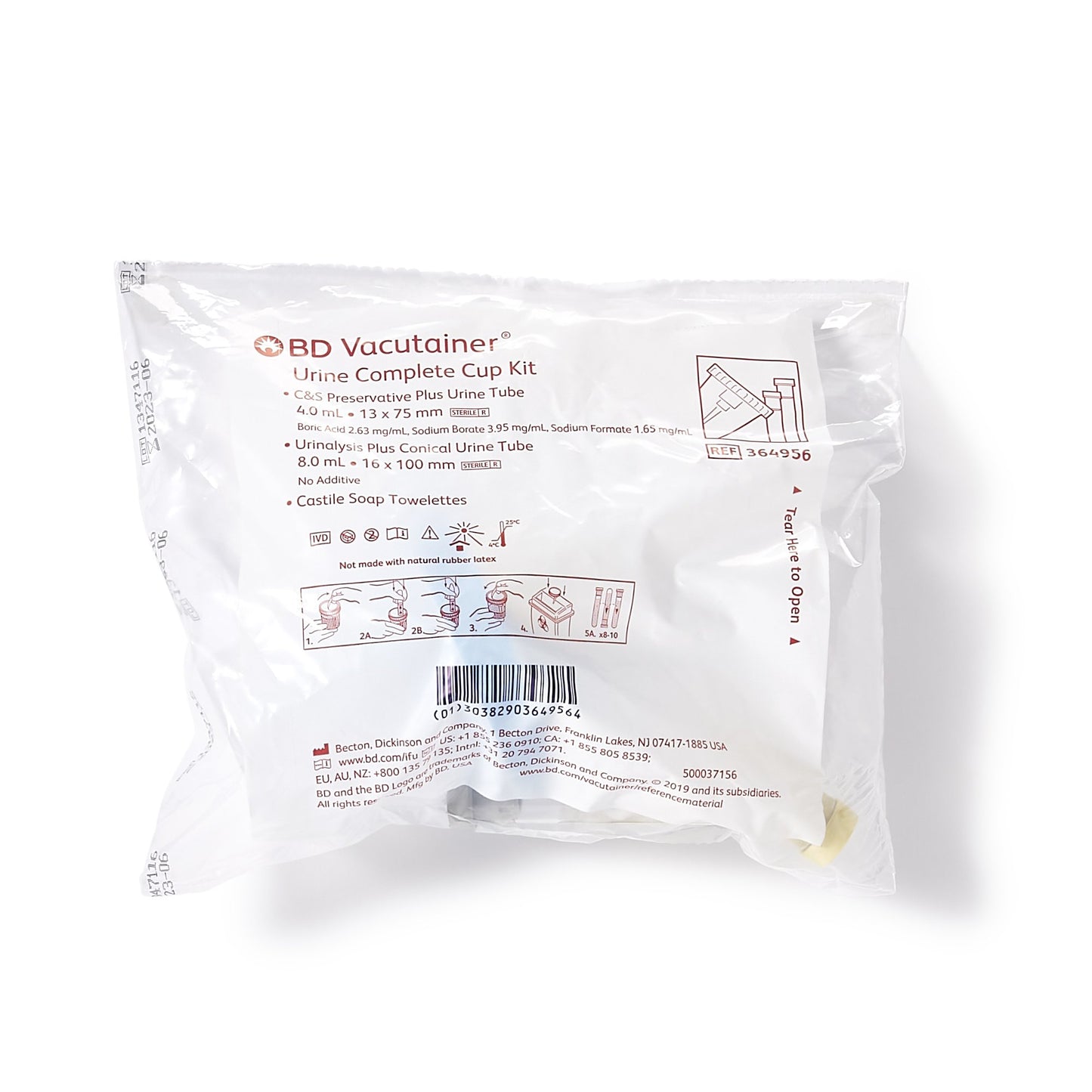 BD Vacutainer® Urine Specimen Collection Kit 364956