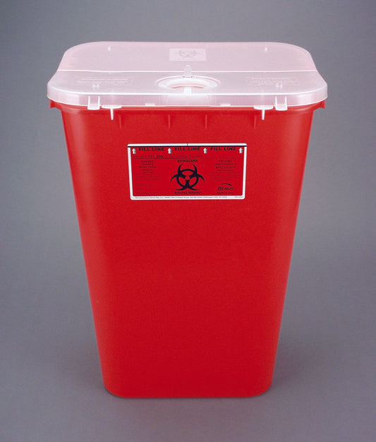 Bemis Healthcare Bemis Sentinel Mailback Sharps Container, 11 Gallon, 22-1/2 x 16-1/2 x 11-13/16 Inch 111 030, 1 Each