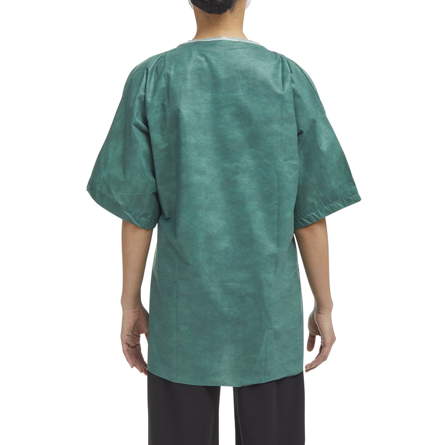 Graham Medical Short Sleeve Scrub Shirt, Green, Medium 62211