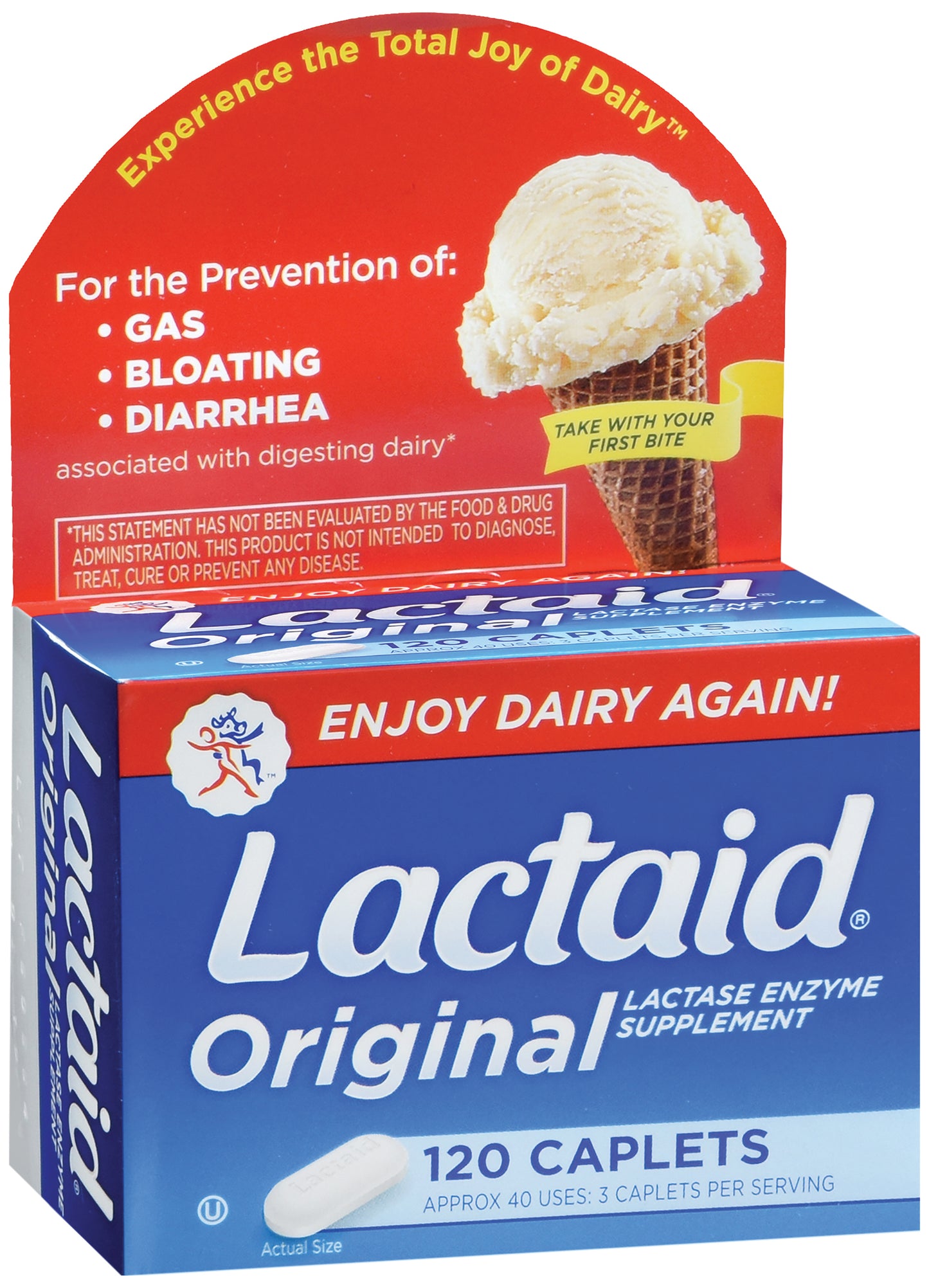 Lactaid® Original Lactase Enzyme Dietary Supplement 800800300