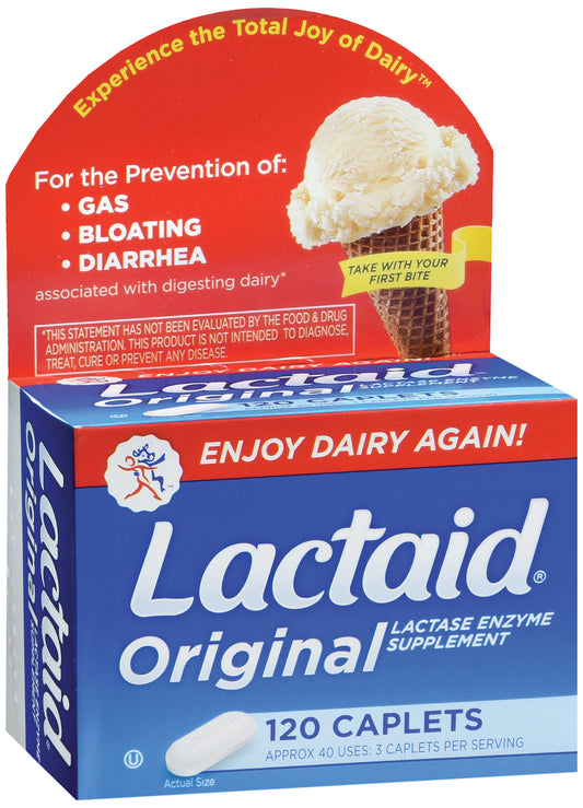 Lactaid® Original Lactase Enzyme Dietary Supplement 800800300