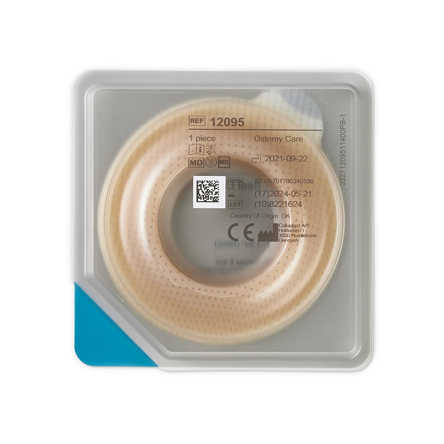 Ostomy Seal Brava® Convex, Starter Hole 1-3/4 Inch (45mm) 12095
