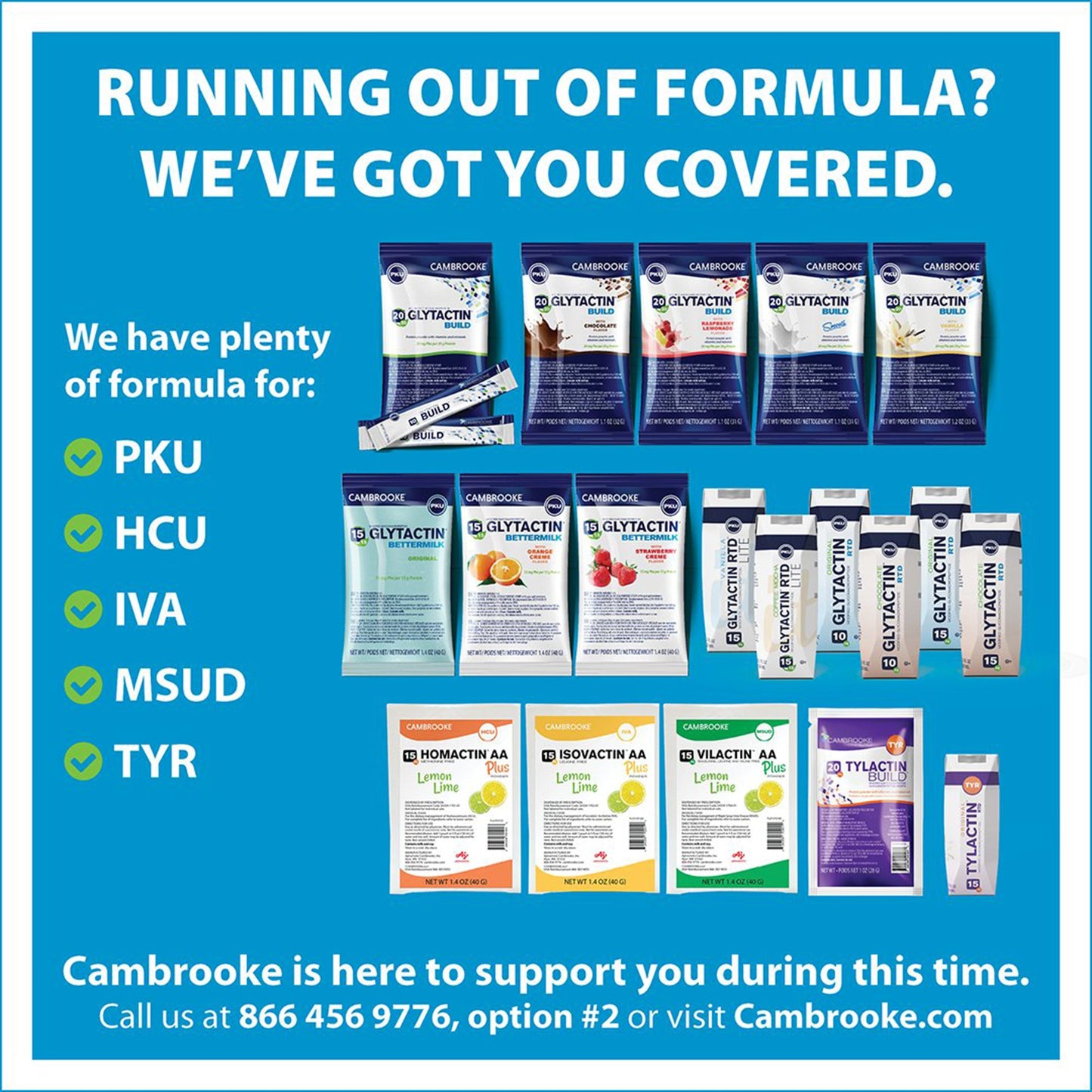 Oral Supplement Glytactin® BetterMilk Orange Crème Flavor Powder 1.4 oz. Individual Packet 35008