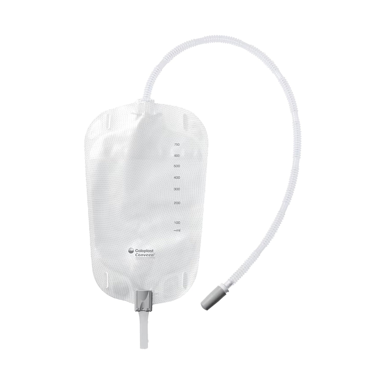 Urinary Leg Bag Conveen® Security+ Anti-Reflux Valve / Clamp Valve NonSterile 1,000 mL Vinyl / Flocked - 21027