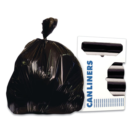 Trash Bag Boardwalk® 56 gal. Gray LLDPE 1.1 mil 43 X 47 Inch Star Seal Bottom Coreless Roll - BWK4347SEH