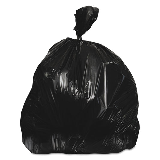 Trash Bag Colonial Bag 7 gal. Black LLDPE 0.35 mil 20 X 21 Inch X-Seal Bottom Flat Pack - CBB21L