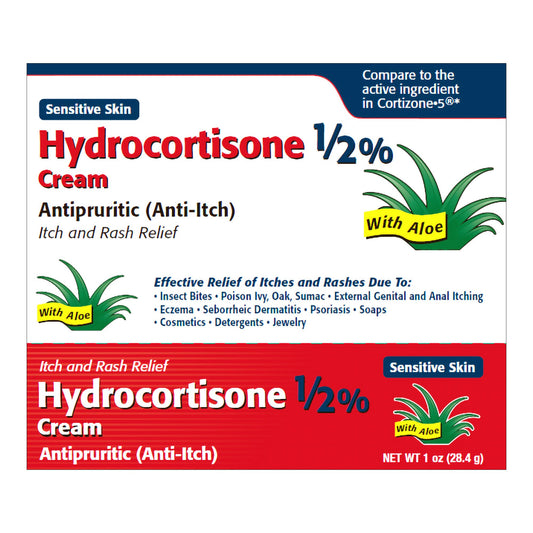 Itch Relief 0.5% Strength Cream 1 oz. Tube - 51672201002