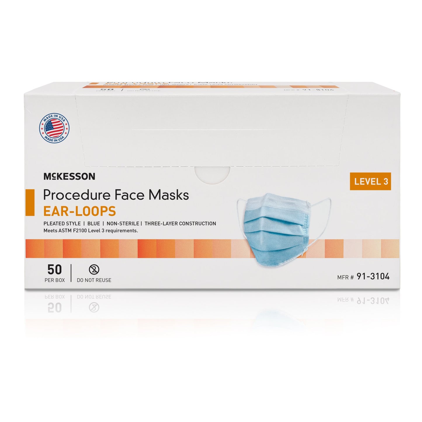McKesson Procedure Masks, ASTM Level 3 91-3104