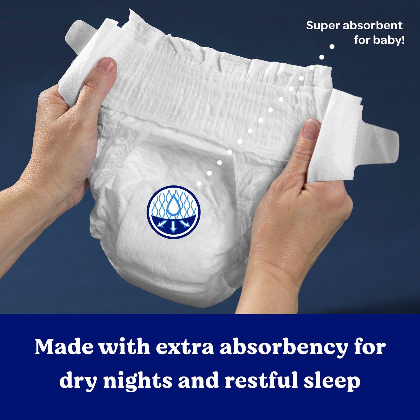 Unisex Baby Diaper Huggies® Overnites Size 7 Disposable Heavy Absorbency 54918