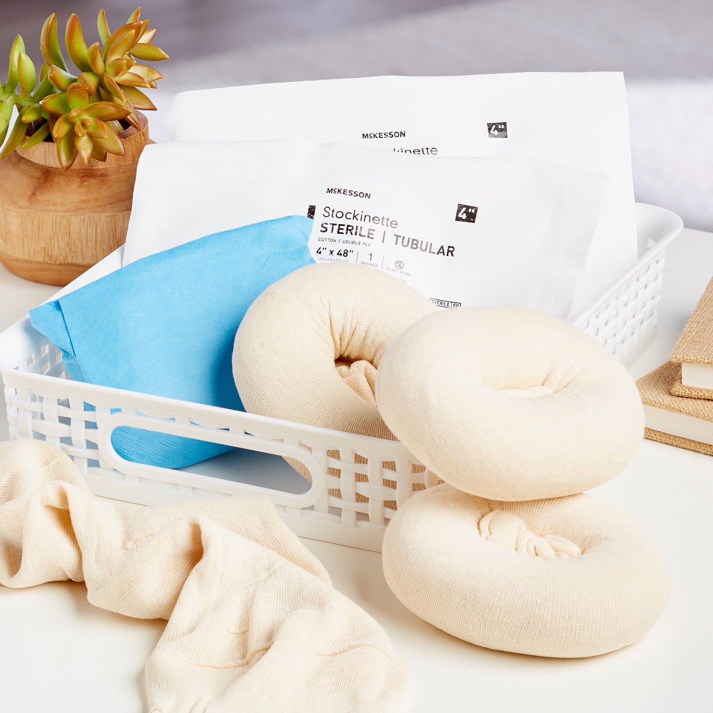 McKesson Beige Cotton Tubular Stockinette, 4 x 48 Inch 16-3D-448