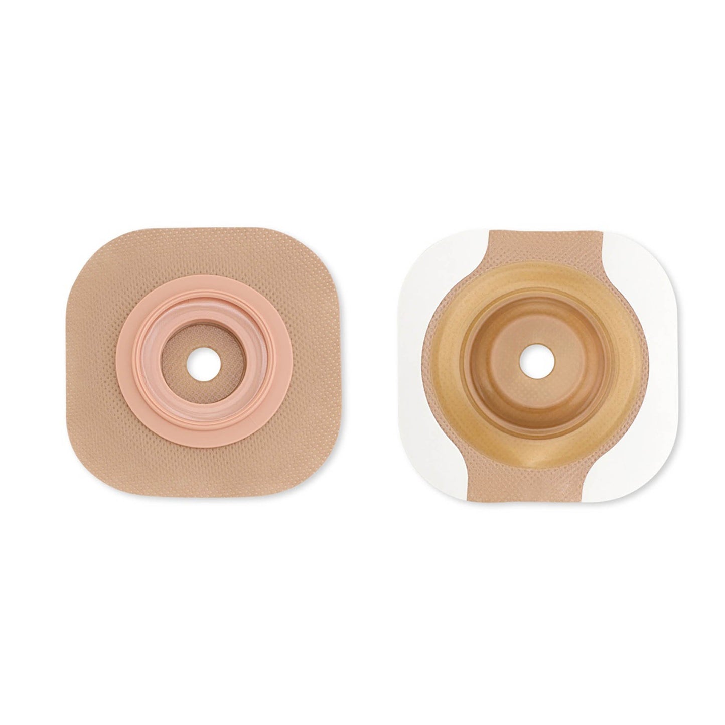 Ostomy Barrier New Image™ CeraPlus™ Precut, Extended Wear Adhesive Tape Borders 57 mm Flange Red Code System 1-1/4 Inch Opening - 11506