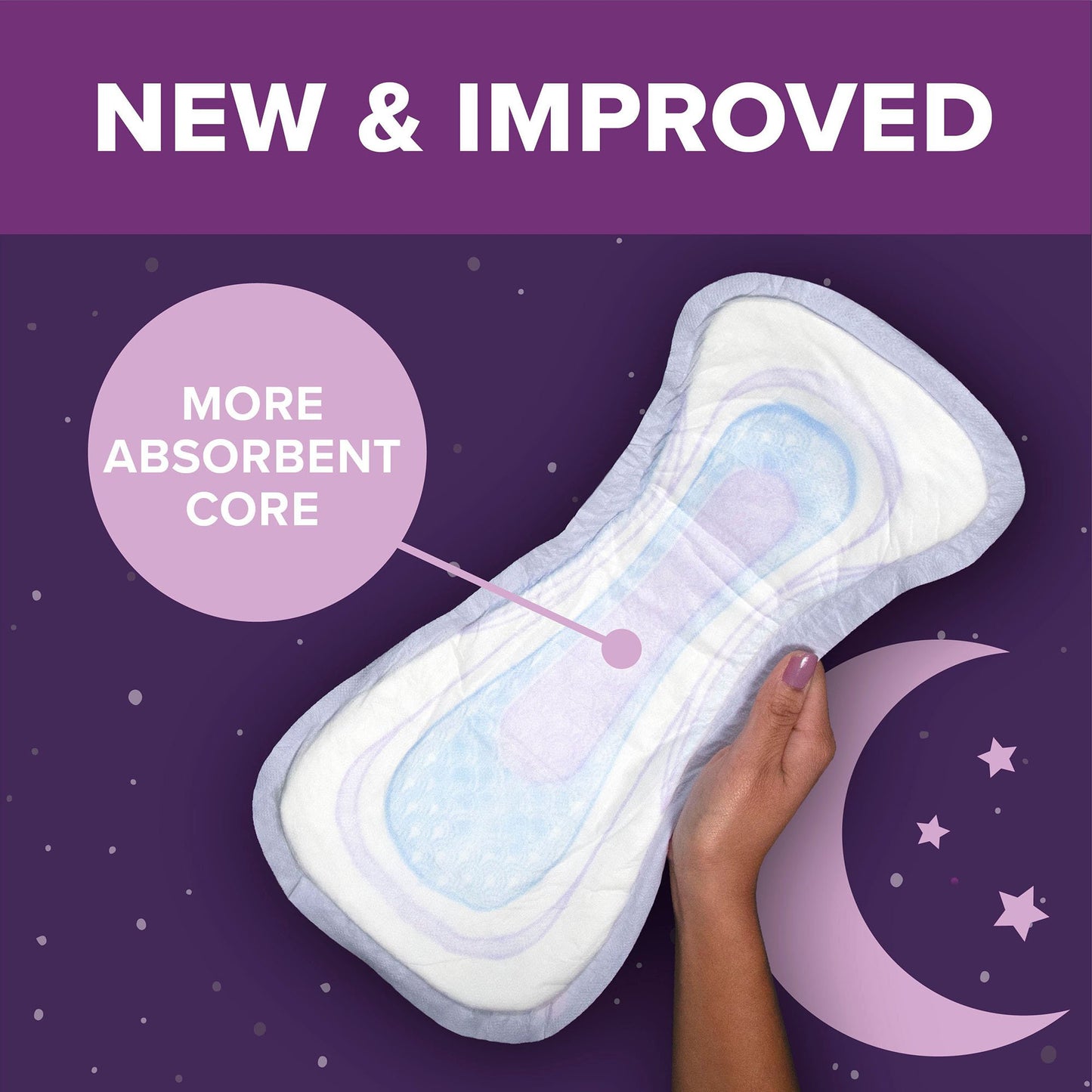 Poise® Fresh Protection™ Overnight Bladder Control Pads 54943
