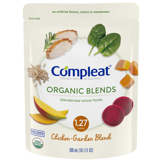 Compleat® Organic Blends Chicken-Garden Blenderized Whole Foods, 10.1 oz. Pouch 00043900479934
