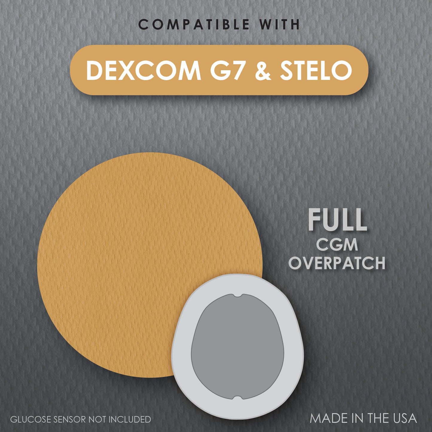 Sensor Overpatch CoverGuard Tan For Dexcom G7 Sensor 101-201T