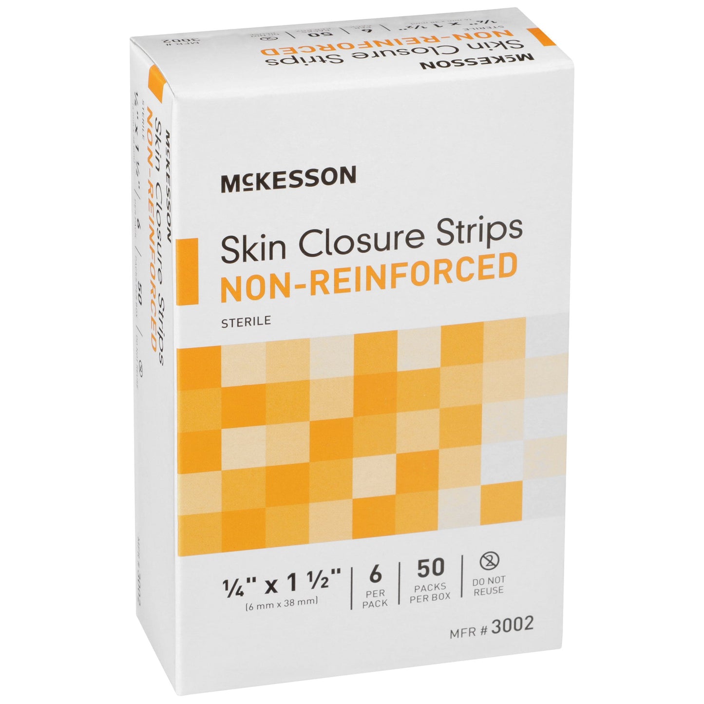 McKesson Nonreinforced Skin Closure Strip, 1/4 x 1-1/2 Inch 3002