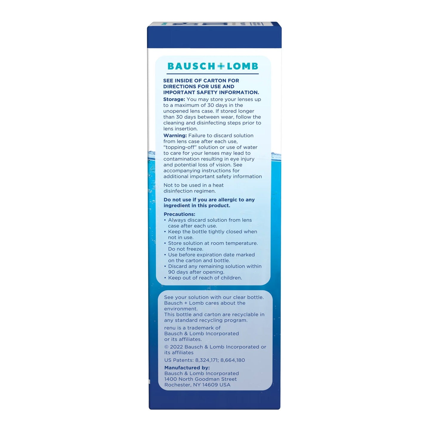 Bausch + Lomb Renu Advanced Formula Multi-Purpose Solution 31011904301