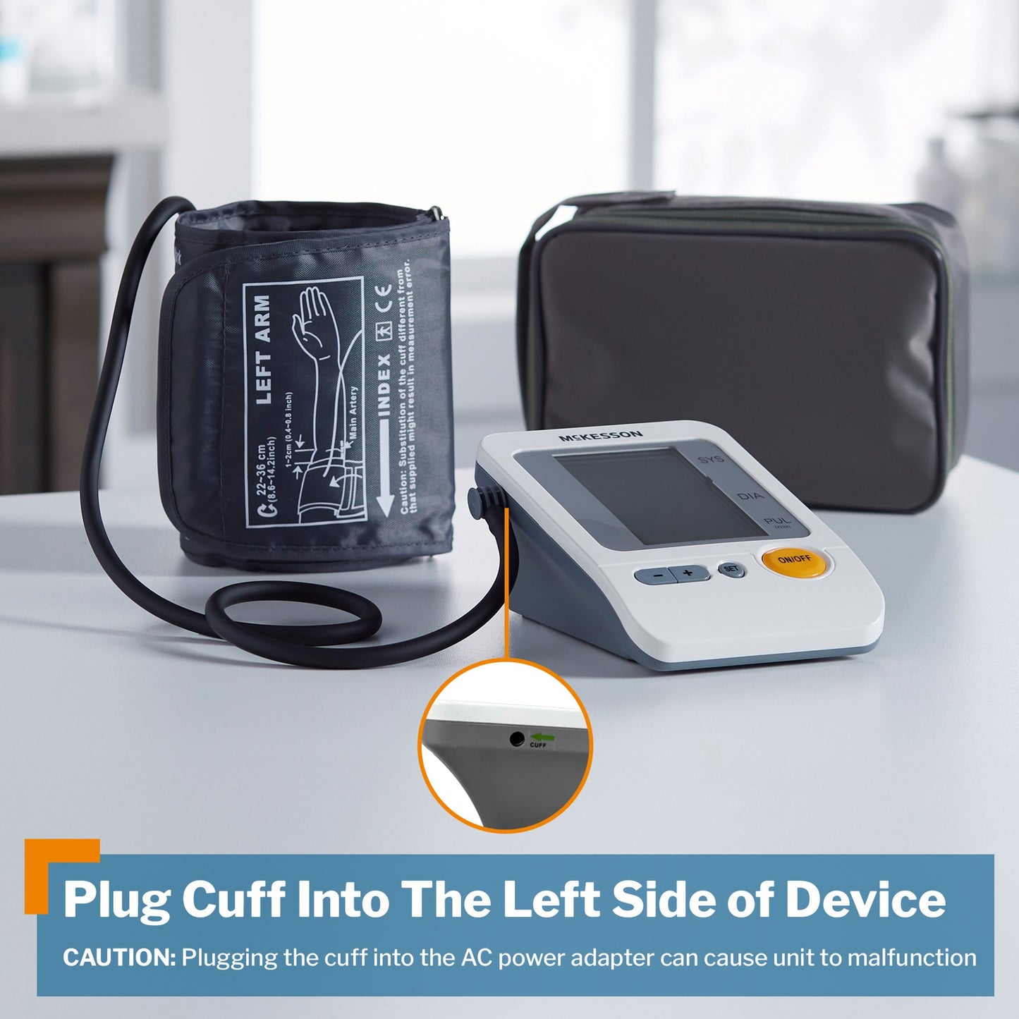 McKesson Aneroid Sphygmomanometer with Large Cuff, Automatic Inflation, 1 Tube 1991