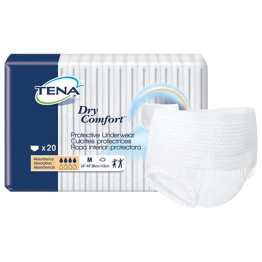 Unisex Adult Absorbent Underwear TENA® Dry Comfort™ Pull On with Tear Away Seams Medium Disposable Moderate Absorbency - 72422