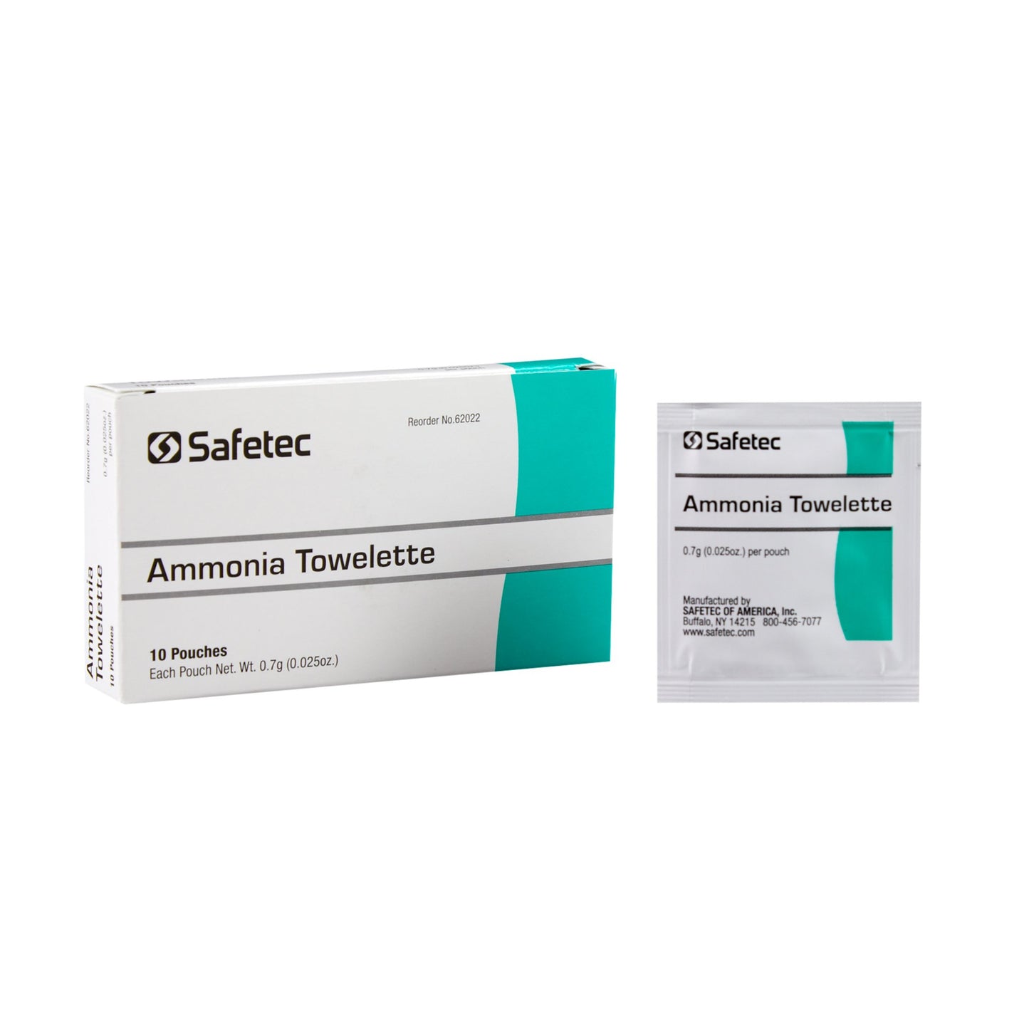 Safetec of America Safetec Ammonia / Alcohol Respiratory Stimulant 62022, Case of 300