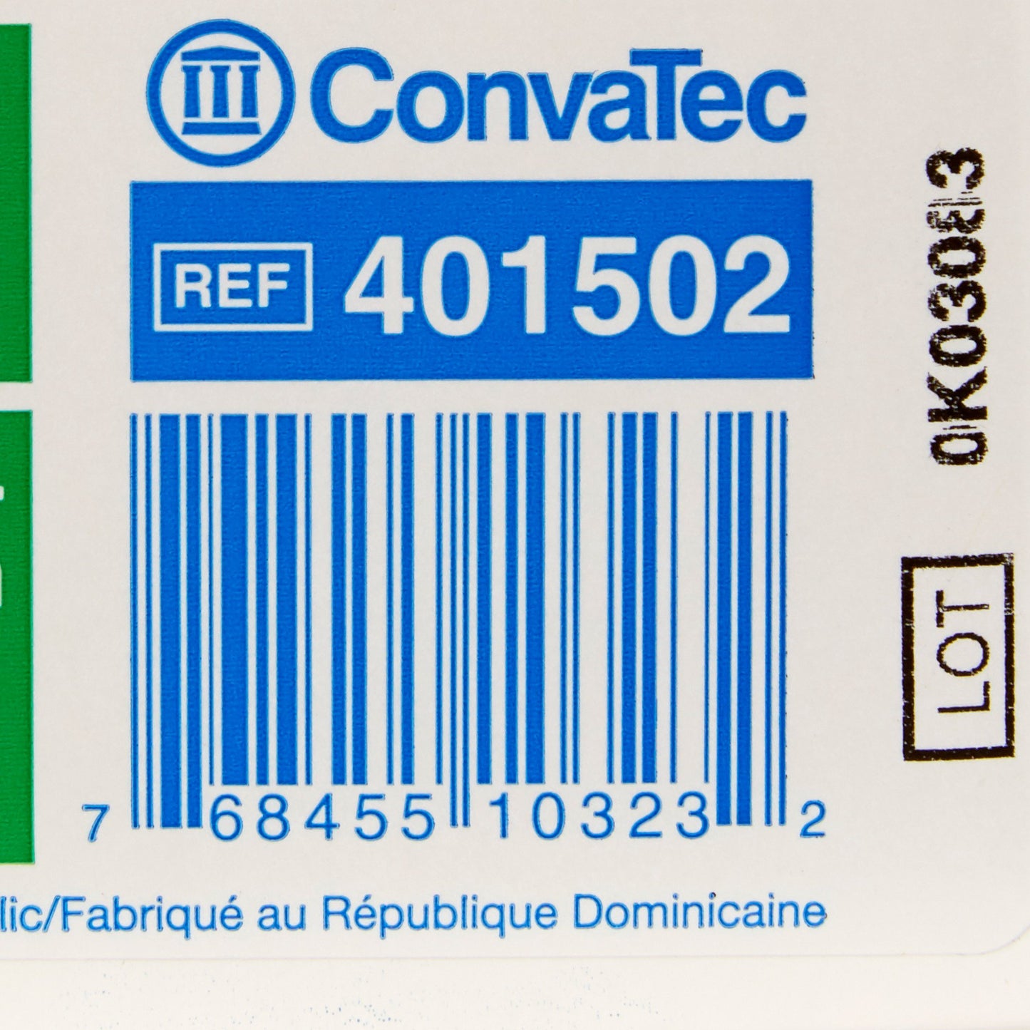 Sur-Fit Natura® Two-Piece Opaque Colostomy Pouch, 12-Inch Length, 1¾ Inch Flange 401502