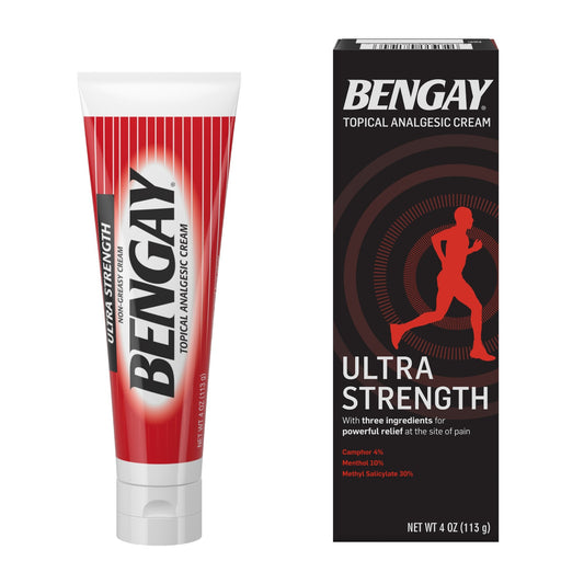 Bengay® Ultra Strength Topical Analgesic Cream, 4-ounce tube 510819400
