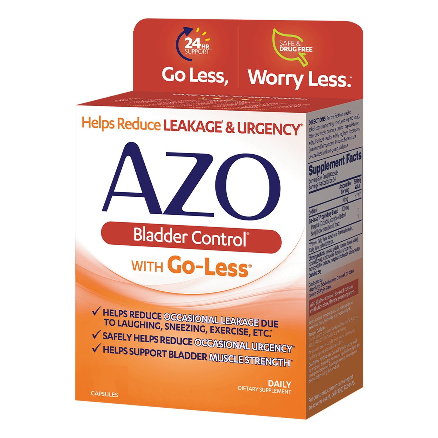 AZO® Bladder Control with Go-Less Capsules 78765176002