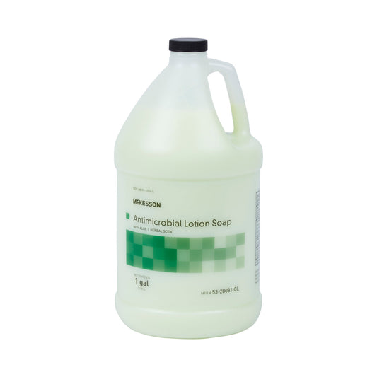 Antimicrobial Soap McKesson Lotion 1 gal. Jug Herbal Scent - 53-28081-GL