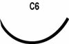 Absorbable Suture with Needle PolySyn™ Polyglycolic Acid C-6 3/8 Circle Reverse Cutting Needle Size 4-0 Braided - 422B