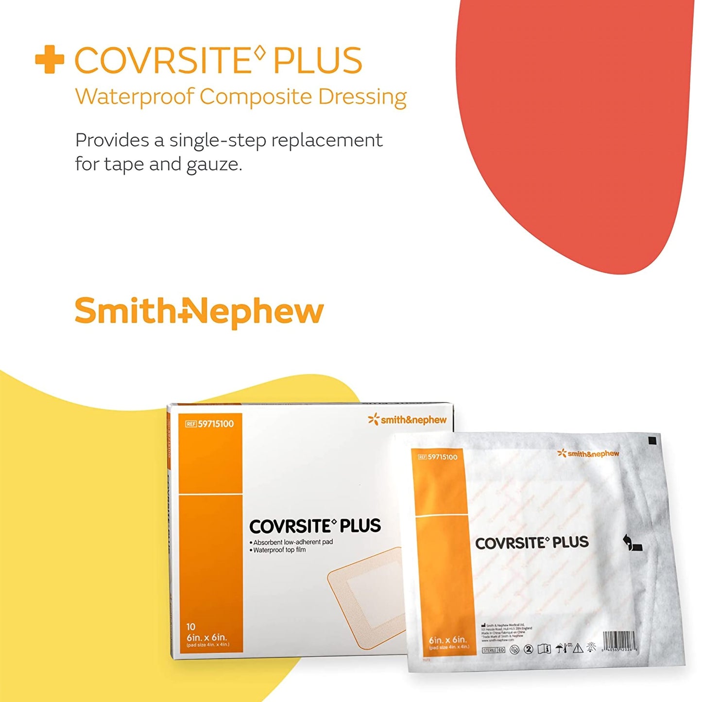 Covrsite Plus Composite Dressing, 6 x 6 inch 59715100