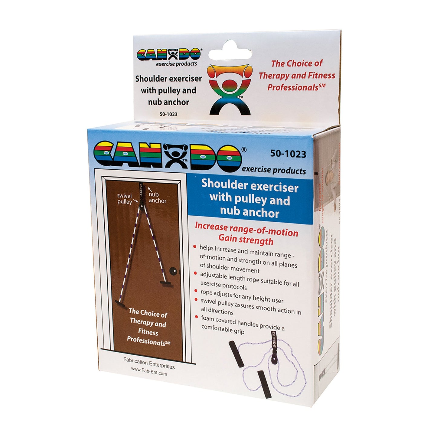 CanDo® Overdoor Shoulder Single Pulley Exerciser with Door Strap 50-1023