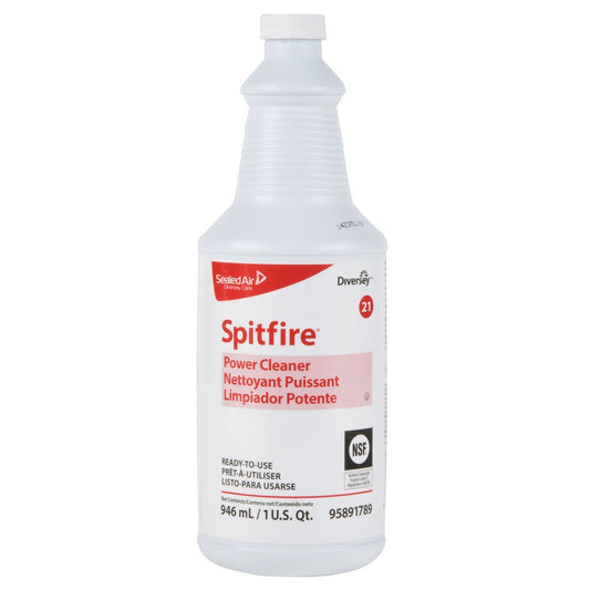 Surface Cleaner Diversey™ Spitfire® Alcohol Based Trigger Spray Liquid 32 oz. Bottle Pine Scent NonSterile - DVO95891789