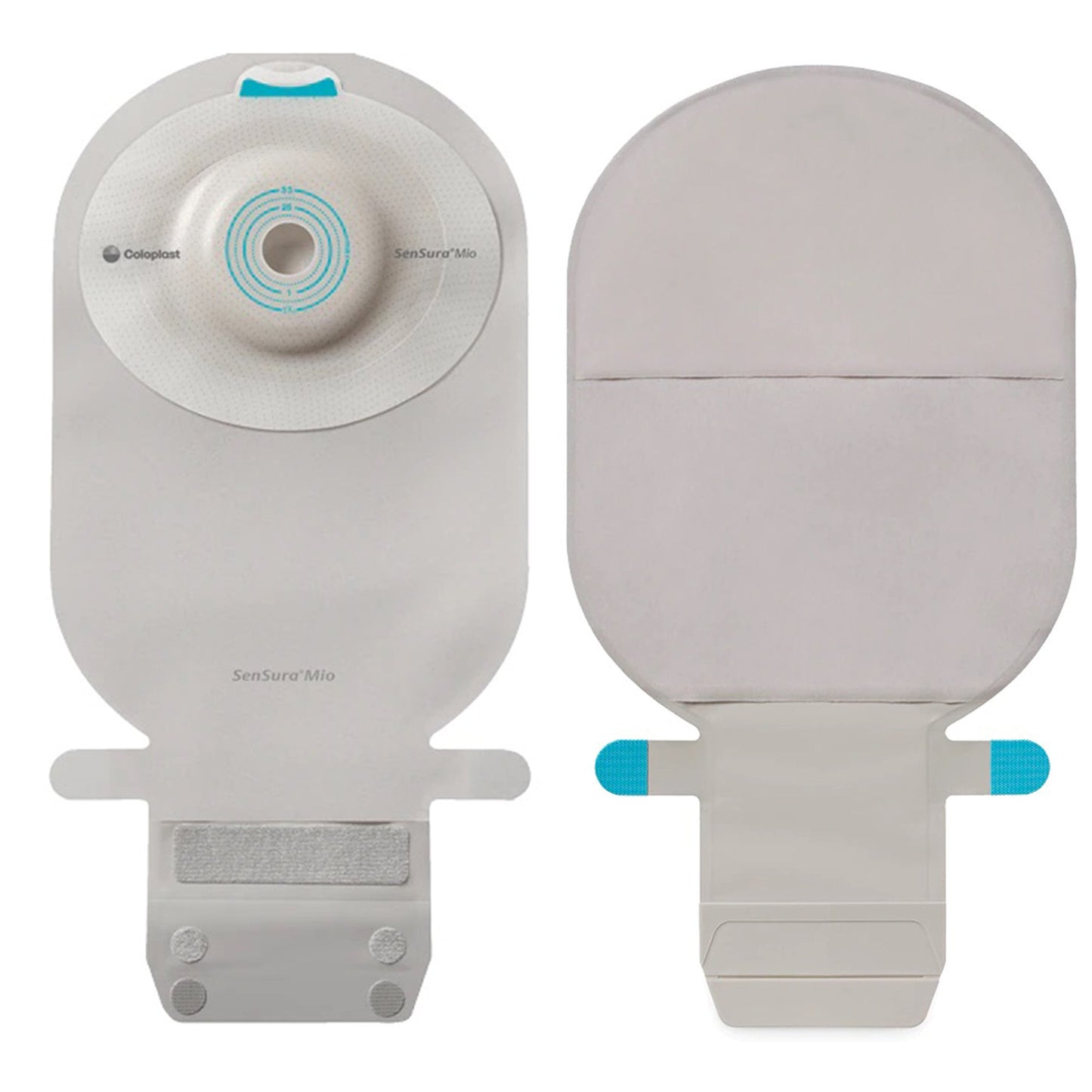 Ostomy Pouch SenSura® Mio Convex One-Piece System 11 Inch Length, Maxi Deep Convex, Pre-Cut 13/16 Inch Stoma Drainable - 16760