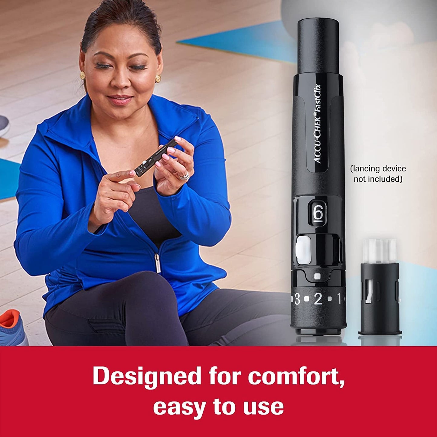 Accu-Chek FastClix Lancet, 30 Gauge, Preloaded Safety Drum, Track System 05360145001