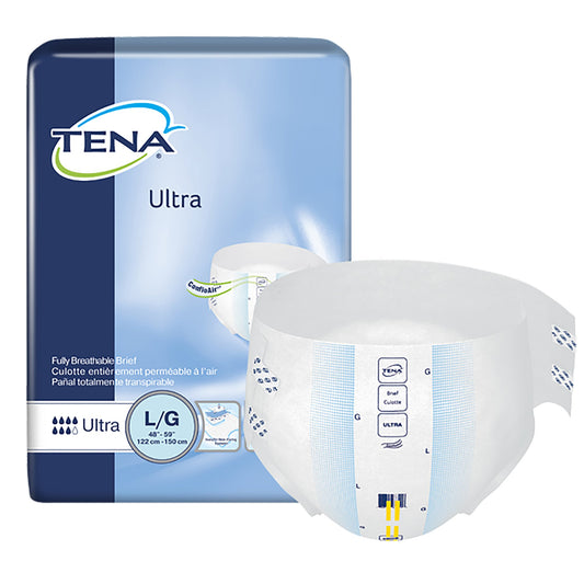 Unisex Adult Incontinence Brief TENA® Ultra Large Disposable Heavy Absorbency - 67351