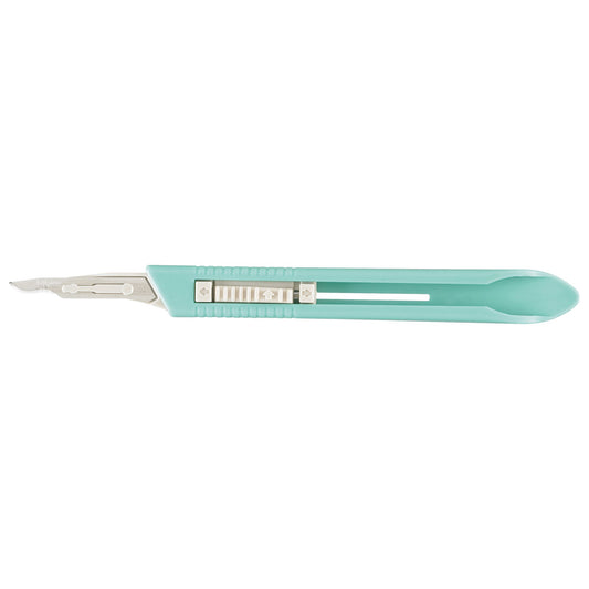 Safety Scalpel Miltex® No. 15 Stainless Steel / Plastic Classic Grip Handle Sterile Disposable - 4-515