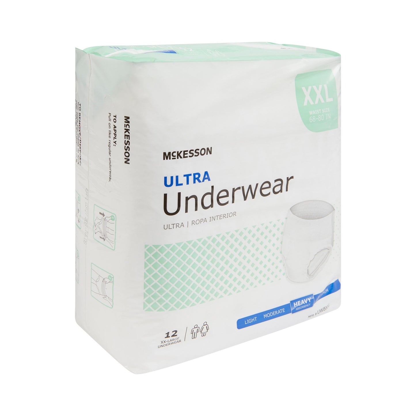 McKesson Ultra Heavy Absorbent Underwear, 2X-Large UWBXXL
