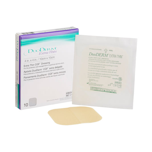 DuoDerm® Extra Thin Hydrocolloid Dressing, 4 x 4 Inch 187955