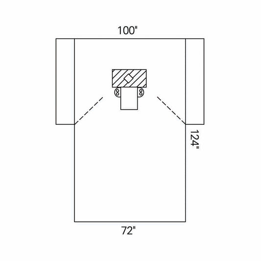 O&M Halyard Inc Halyard Sterile Thyroid EENT Drape, 100 x 72 x 124 Inch 89258, Case of 10